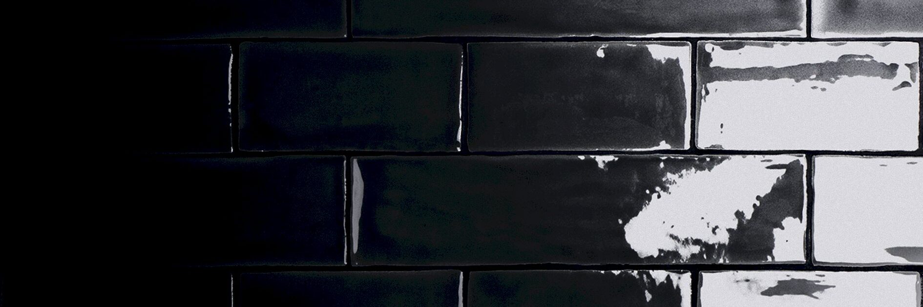 Настенная Mayolica Black Glossy 7.5x30 - фото 2