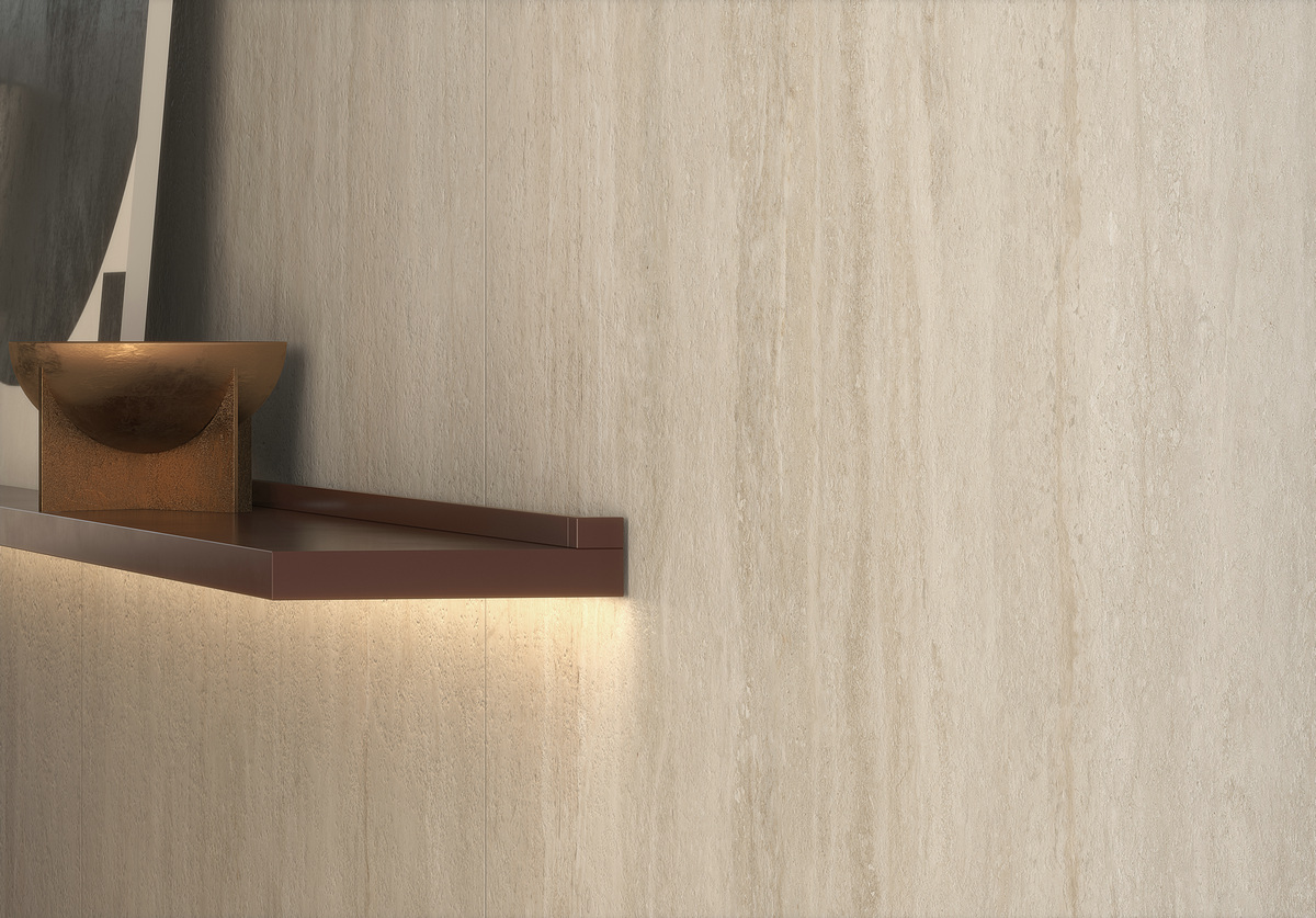 На пол Cave Stone Beige White Спеченный камень 1200x2700x6 - фото 16