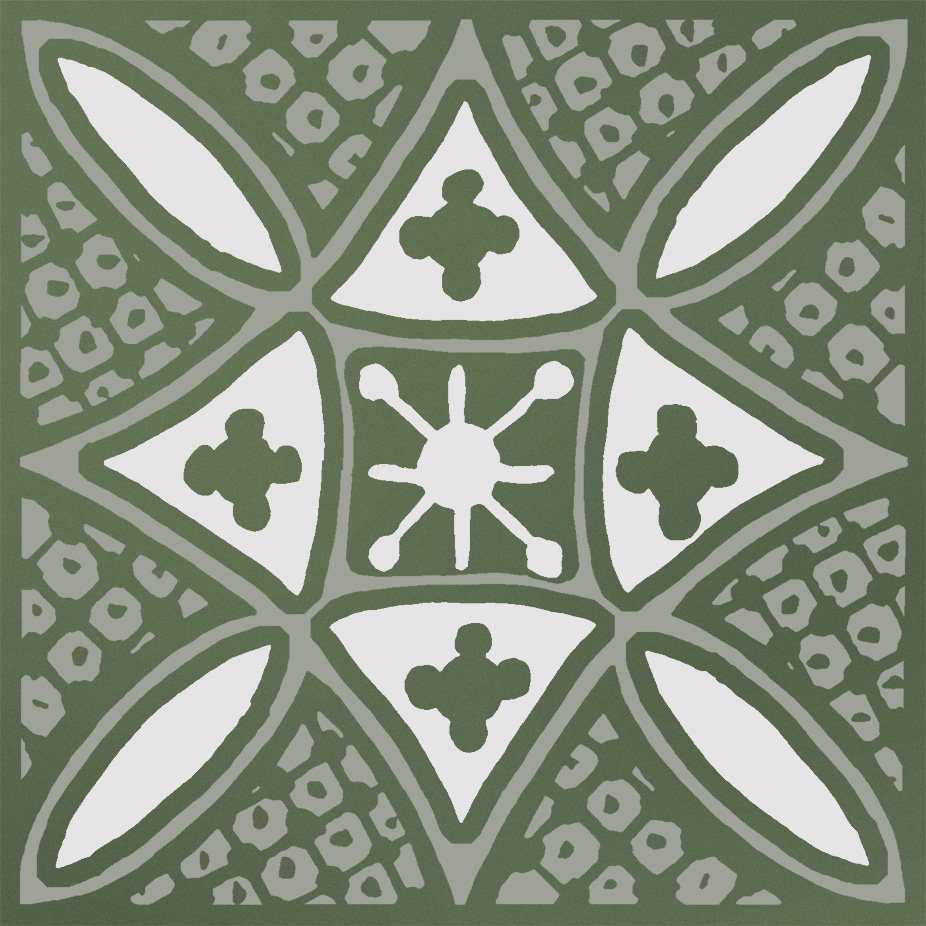 KMD3STA019GN Декор Бахия 2 зелёный глянцевый 9.8x9.8x0.7 - фото 6