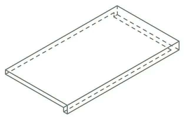 620070003309 Ступень Аура X2 Классик Пэппер Угловая Правая 33x120
