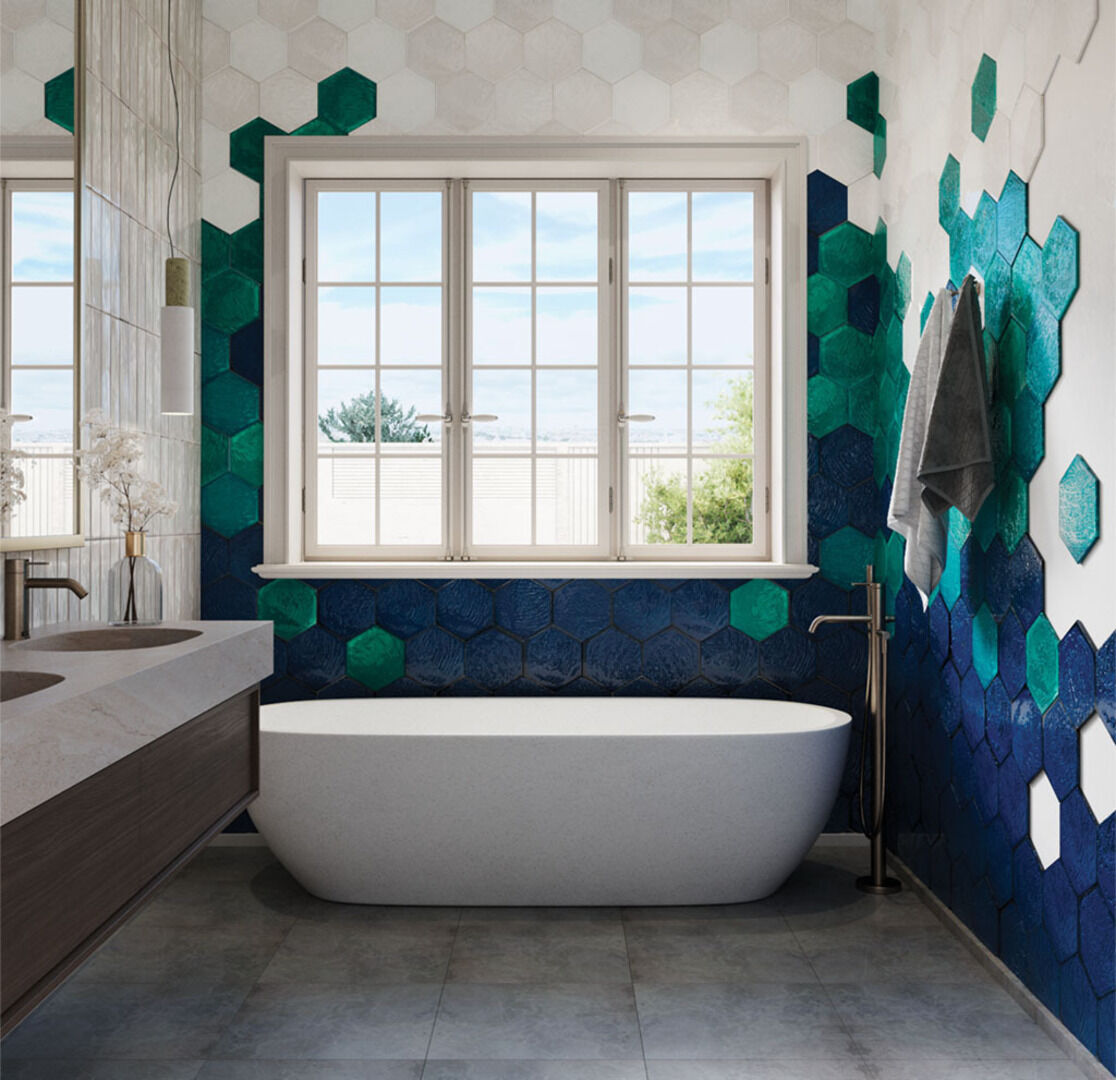 На стену Rain Bordeaux 22.3x22.3 - фото 15