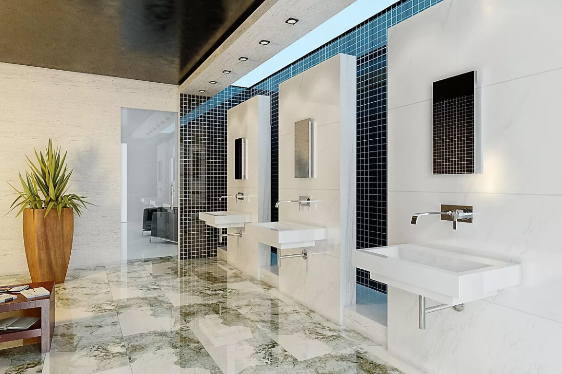 На пол Stone Black High Gloss 60x120 - фото 10