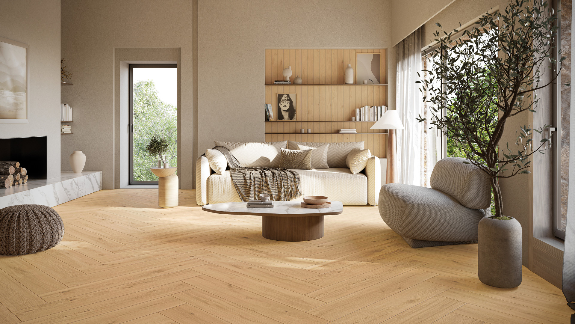 CAI7 На пол Izumi IZ07 Miele Selezionato SP SQ 20x120 - фото 5