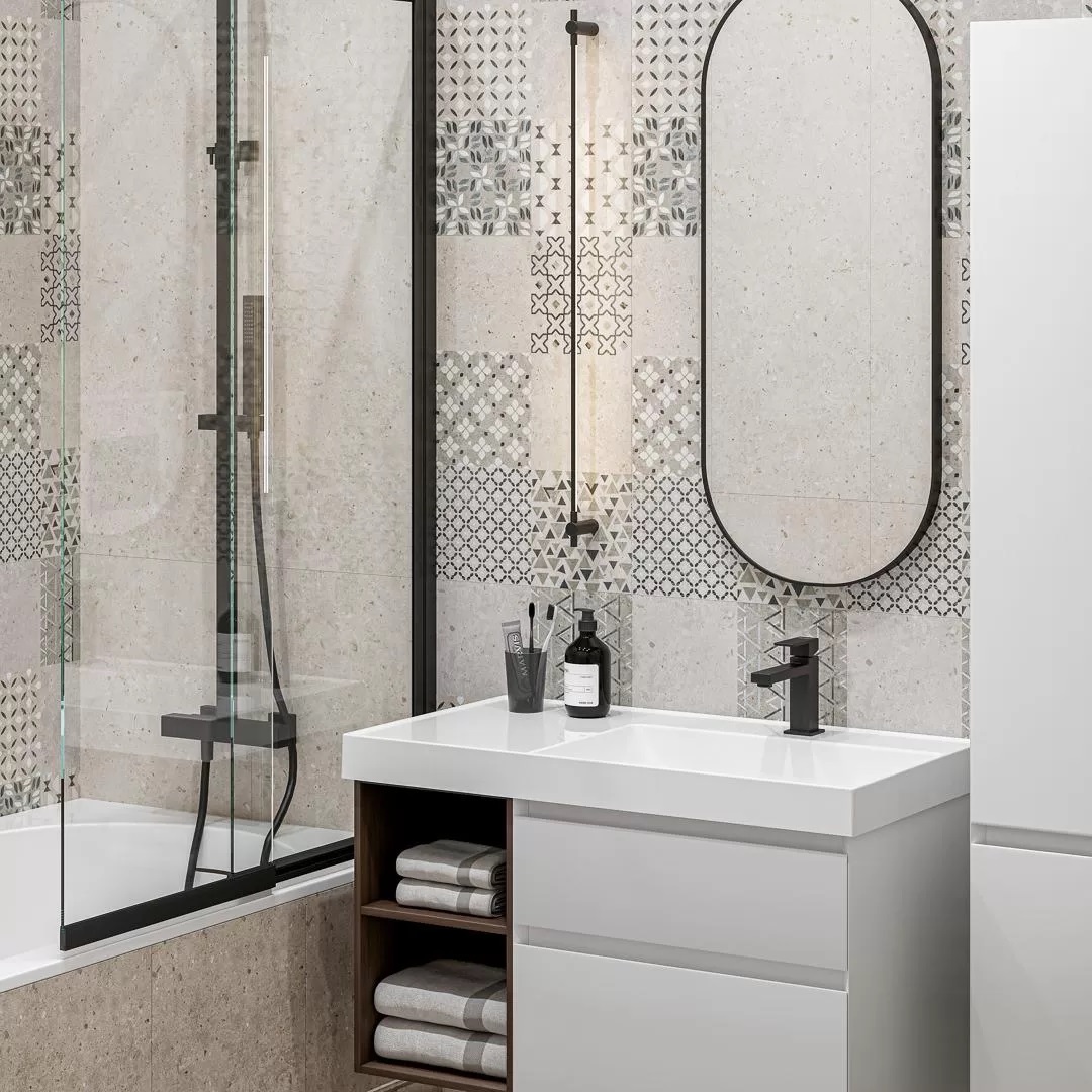 T036/SG6538 На пол Риккарди Мозаичный Бежевый Матовый 46.8x9.8 - фото 15