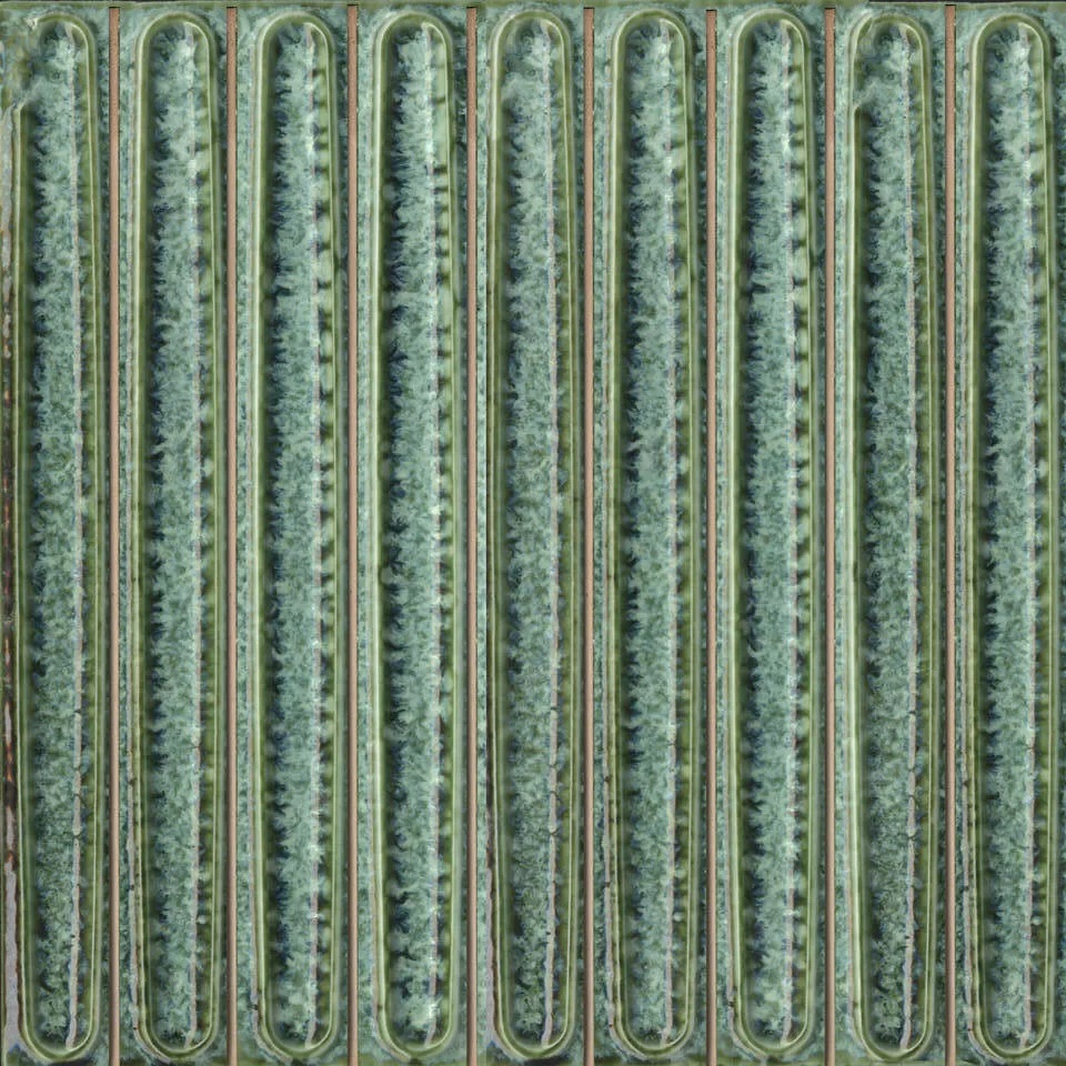 KMD2SOB006BN Декор Далия Чипсет зелёный глянцевый 20x20x0.95