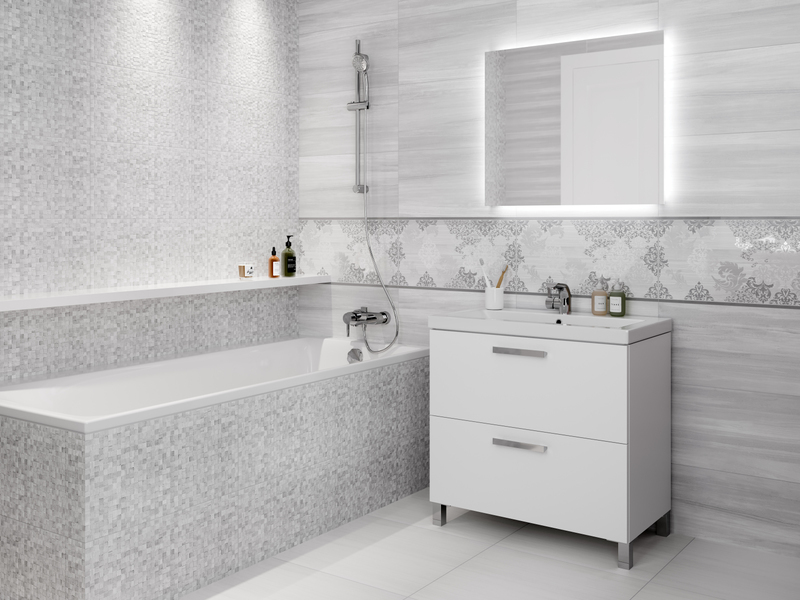 15950 Бордюр Metallic Спец. элемент Серебряный 75х0.5 глянцевый - фото 2