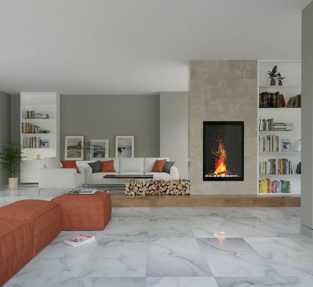 На пол Cloudy Crema Matt Slim 40x120 - фото 9