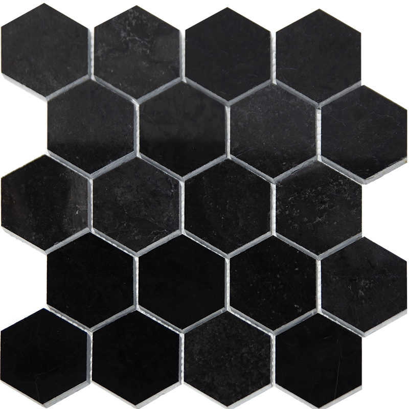 Настенная Мозаика из мрамора Hexagon VBsP