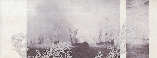 STG/C206/15010 Декор Ньюпорт Корабли фиолетовый