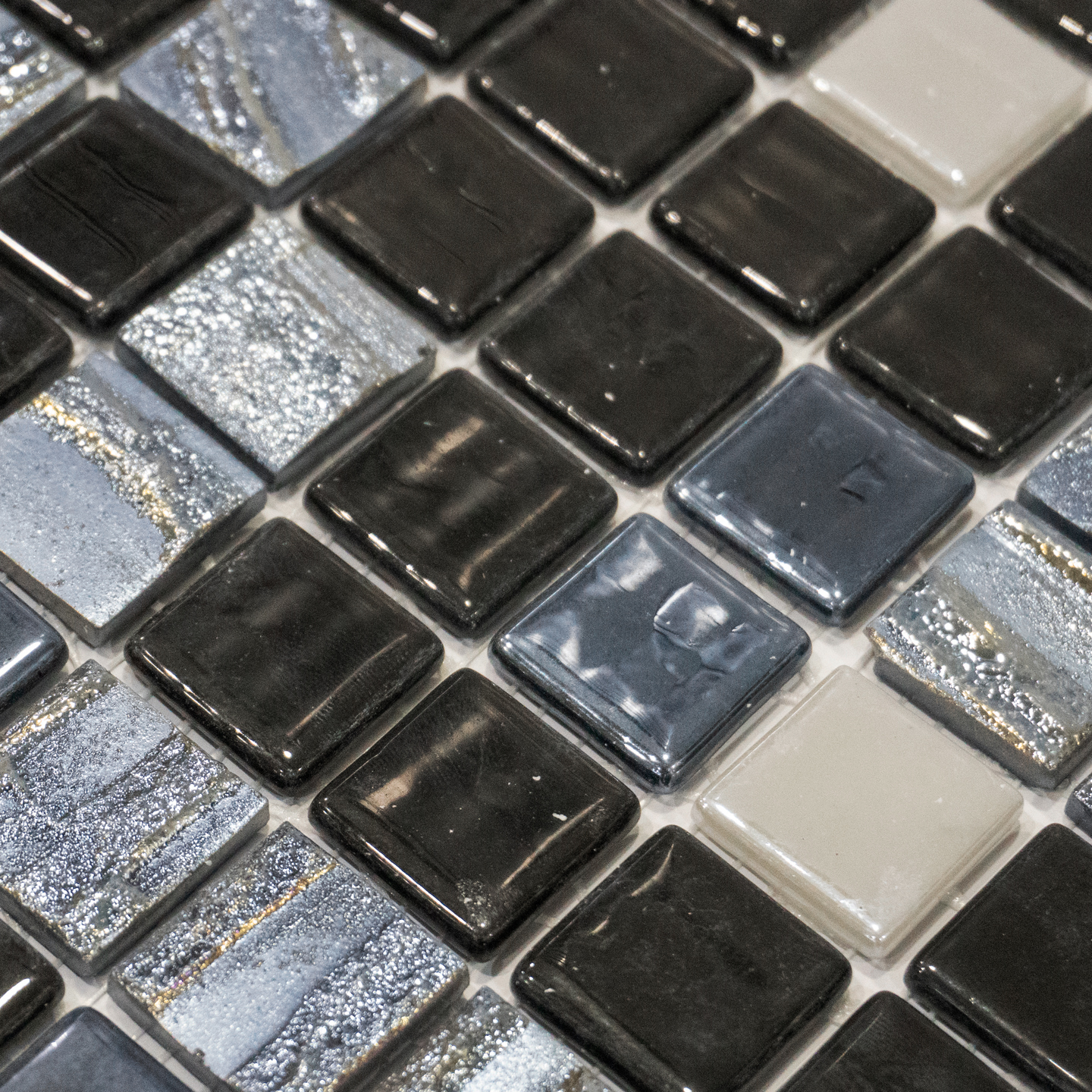 На стену Astra Black Mix (на сетке) 31.7x31.7 - фото 2