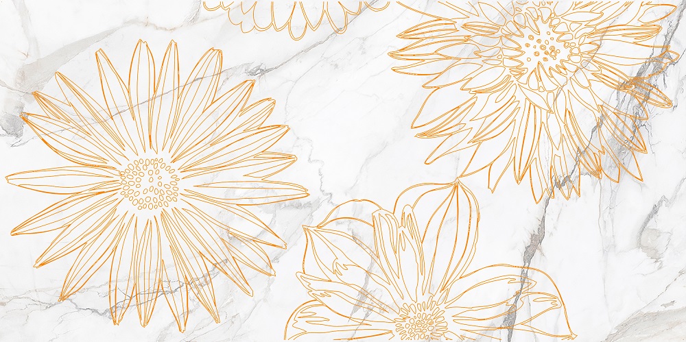 Декор Briere D Flower Белый 1 - фото 2