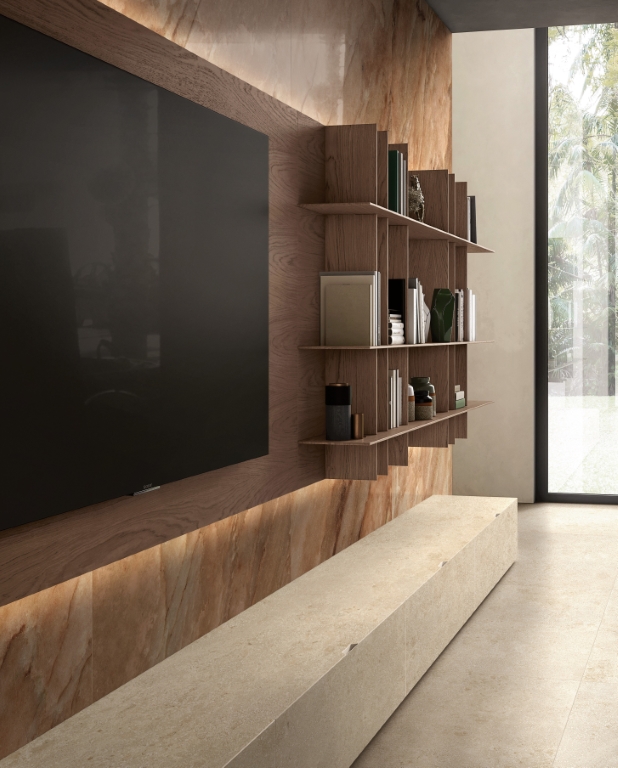 781136 На пол Authentic Luxe Pearl Travertine Matte 6mm 60x120 - фото 31