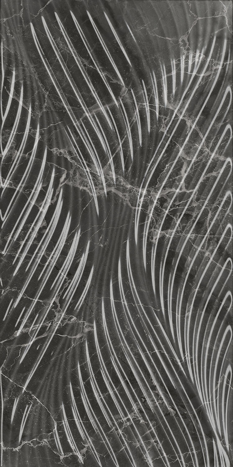 11282R На стену Коррер Чёрный глянцевый структура обрезной 30x60x1 - фото 6