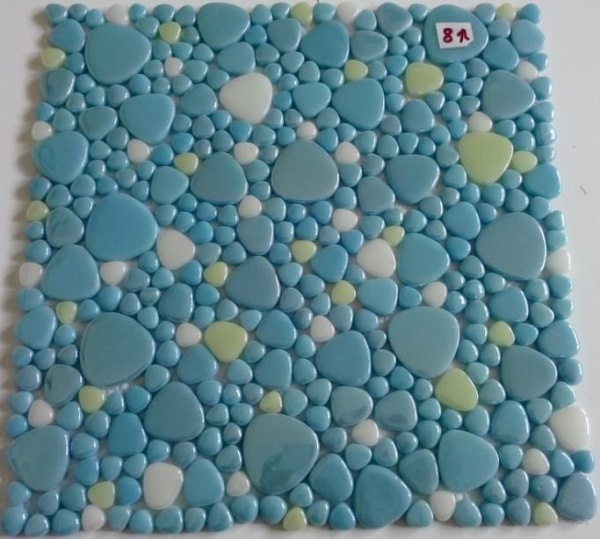На пол Морские камушки DGZ1 mix8 Морские камушки 30x30