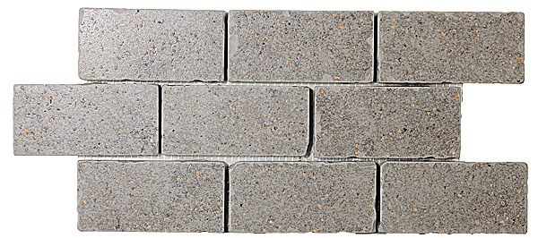 BR007 Бордюр Фьорд Серый мозаичный