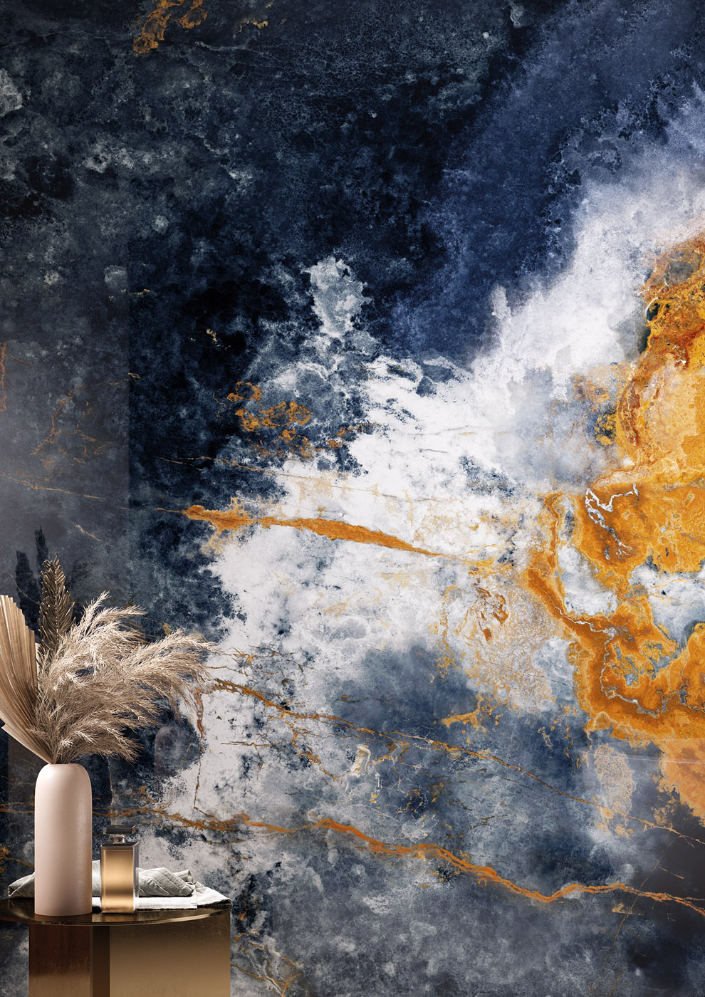 BEY7 На пол Onice OC05 Thunderstorm Polished 6mm 160x320 - фото 28