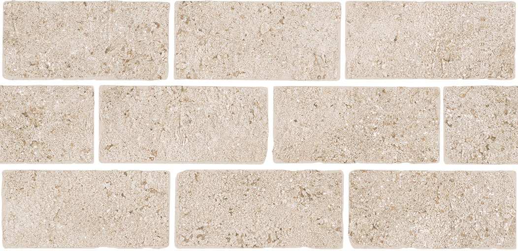 BR024T Бордюр Роверелла Бежевый мозаичный 9мм 34.5x14.7