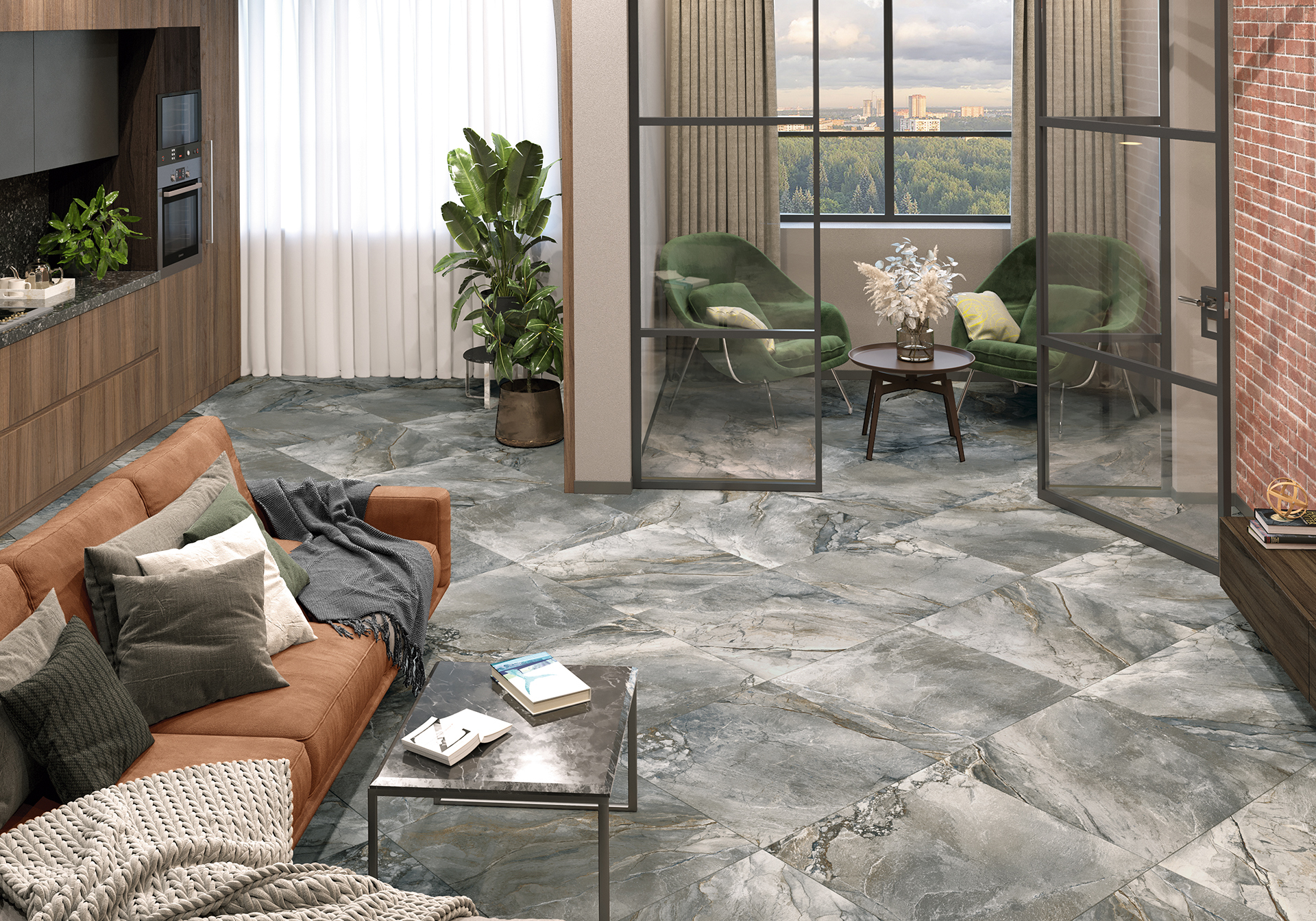 GFU6060VLC04L  На пол Vulcano 04L лаппатированный 600x600x9 - фото 17