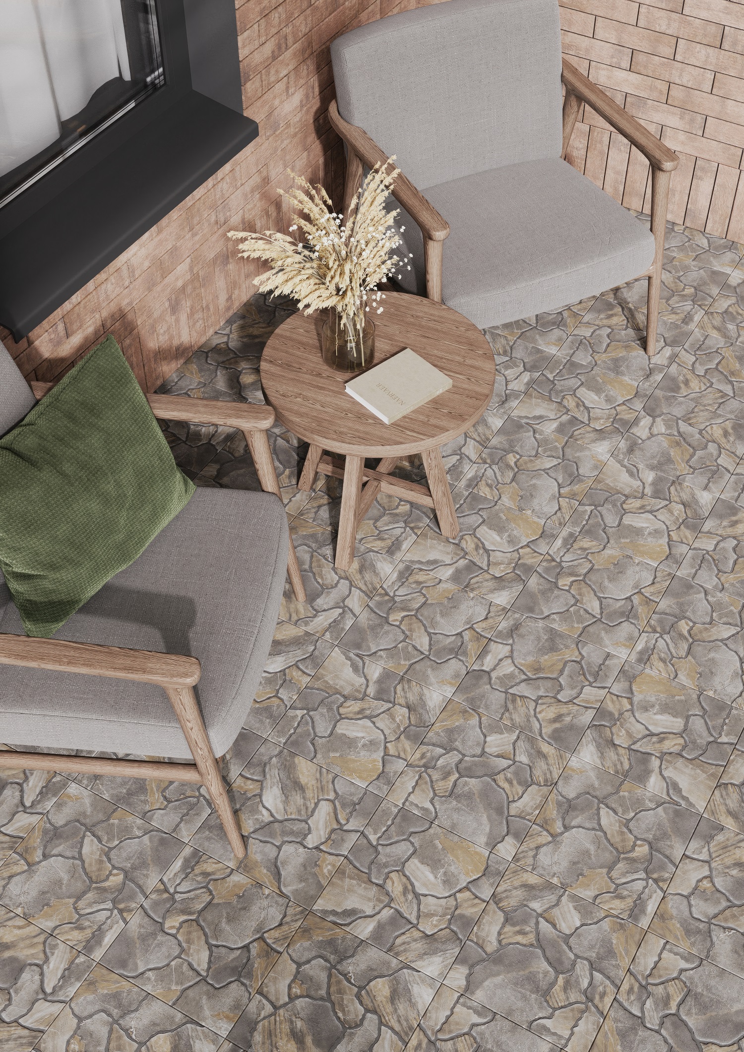 Напольный Tibet GP дымчатый 293х293 - фото 8