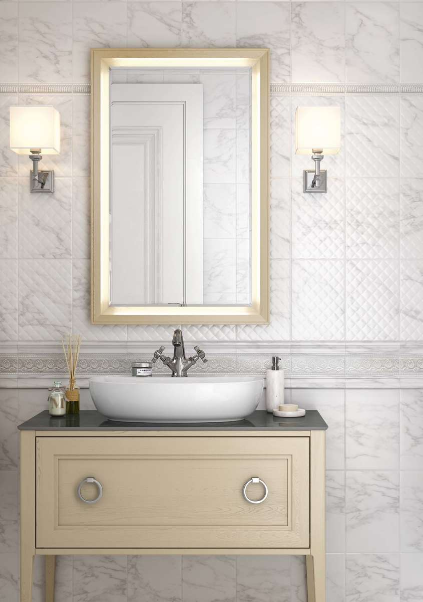 POF005 Бордюр Брера Бисер Жёлтый 20x1.4 - фото 3