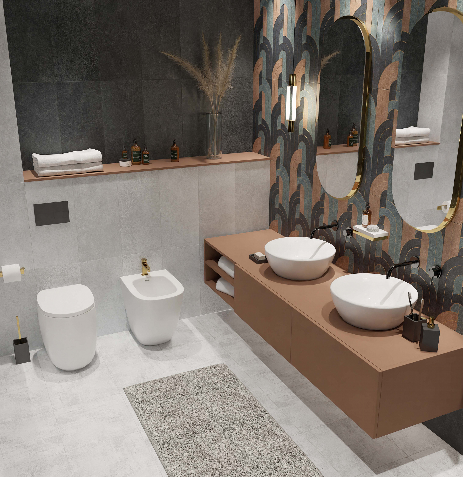 На стену Санта-Барбара Антрацит 300x600 - фото 4