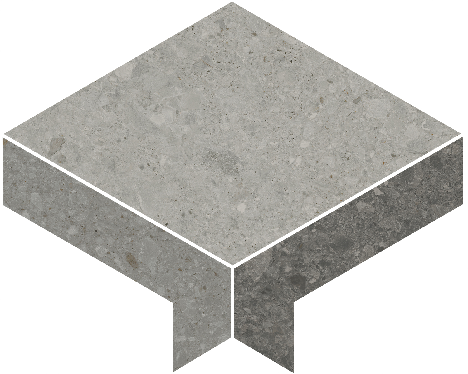 ID170 Декор Чеппо ди Гре 1 наборный матовый обрезной 30x24x0.9 - фото 3