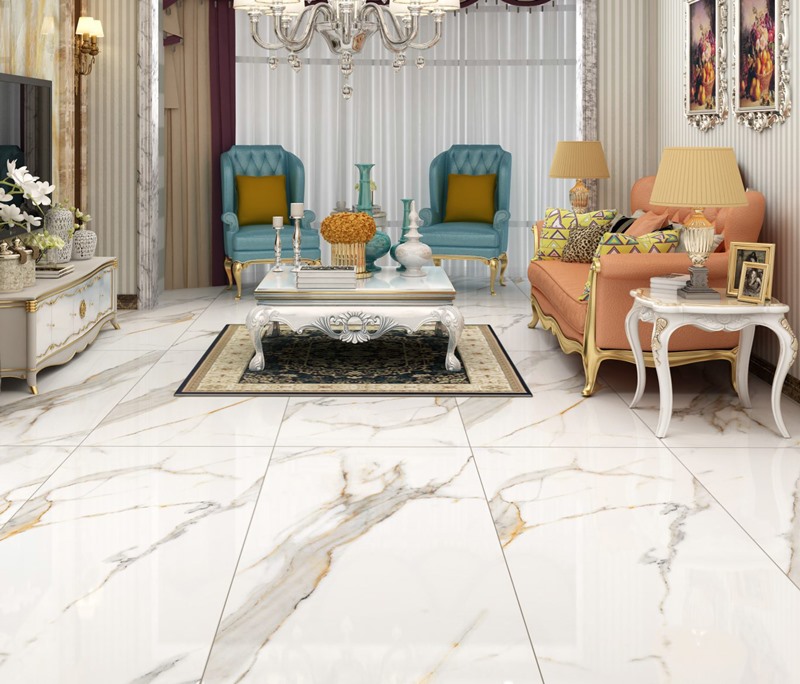 892101 На пол Polished Radial Statuario - фото 8