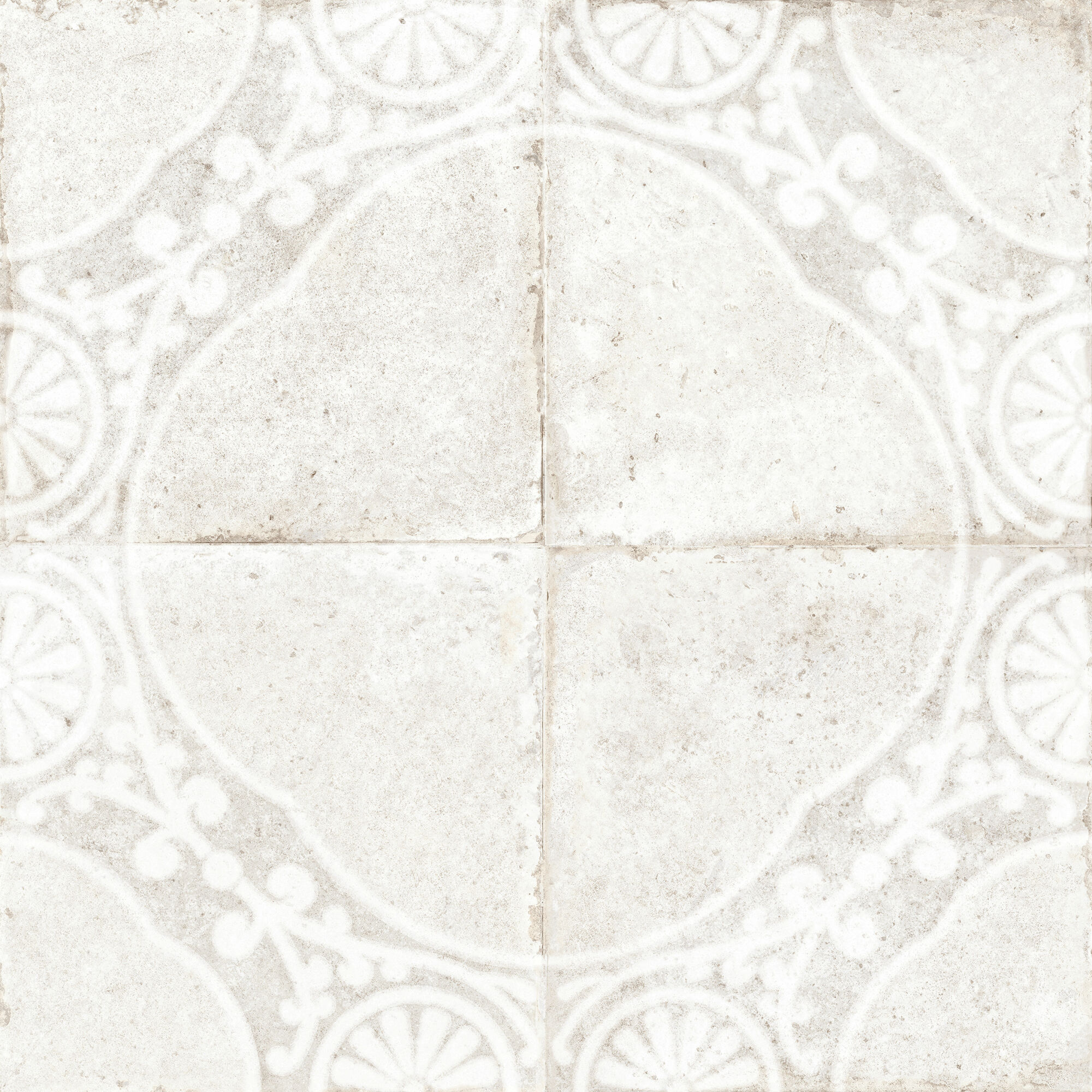 39603 На пол FS Jaipur White LT/45X45X0.95