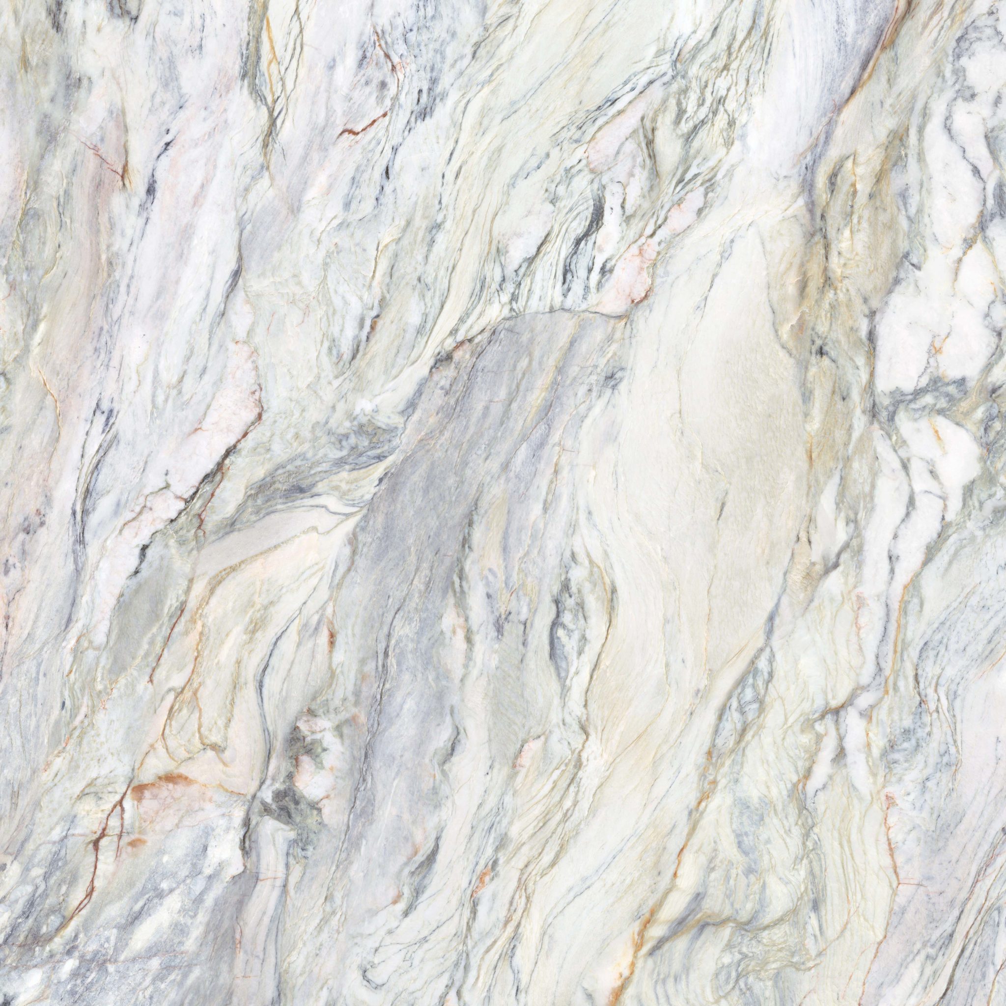 0014346  На пол Sensi Nuance Quarzite Fusion Lux 3D Rett 8.5mm 120x120 - фото 2