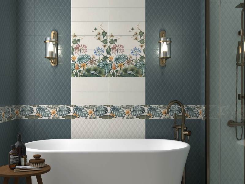 15127 На стену Зимний сад Зеленый светлый структура - фото 3