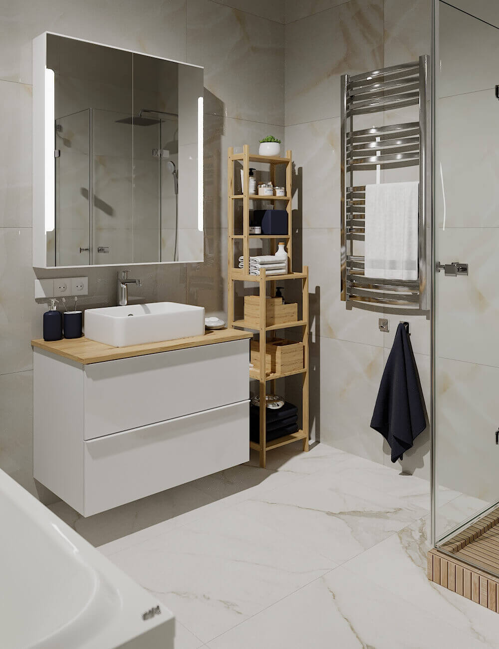 209 На стену Calacatta Art Gold Gold G3D - фото 13