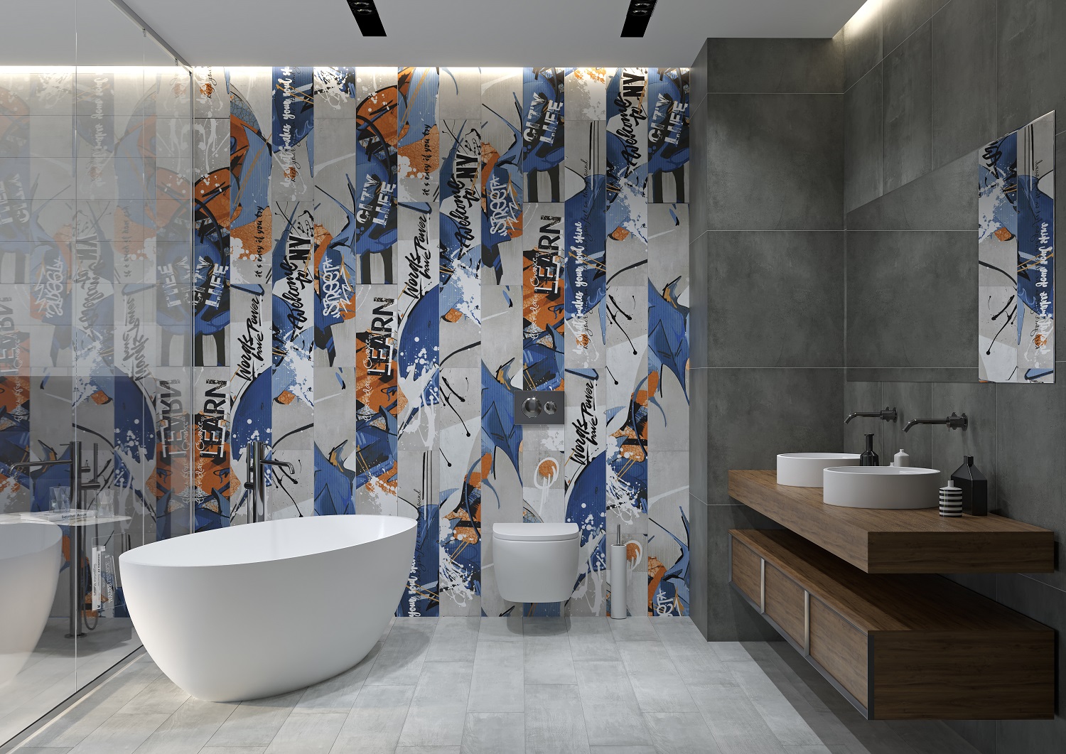 G-572/MR/200x1200x11 На пол Staten Бежево-серый c рисунком 120x20 Матовый ректифицированный - фото 14