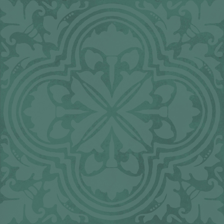 KMD3STA003BN Декор Фес Зелёный тёмный глянцевый 15x15x0.77 - фото 5