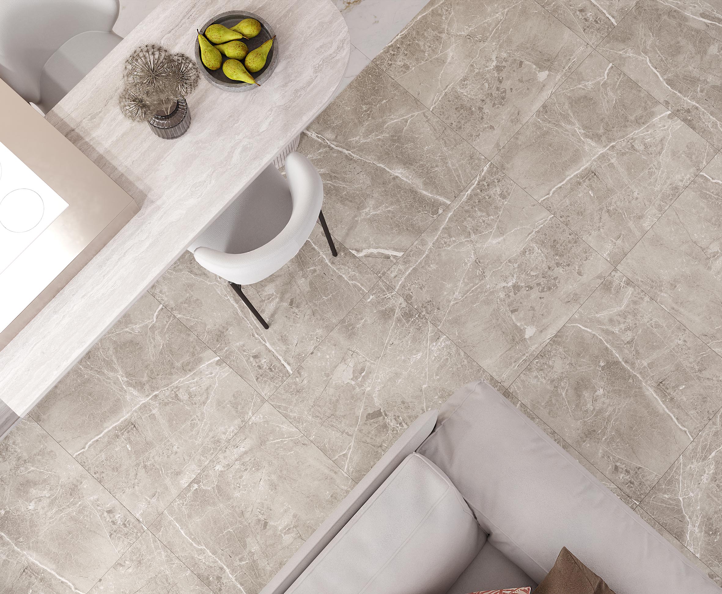 На пол Obsidian Grey 60х60 Матовый - фото 18