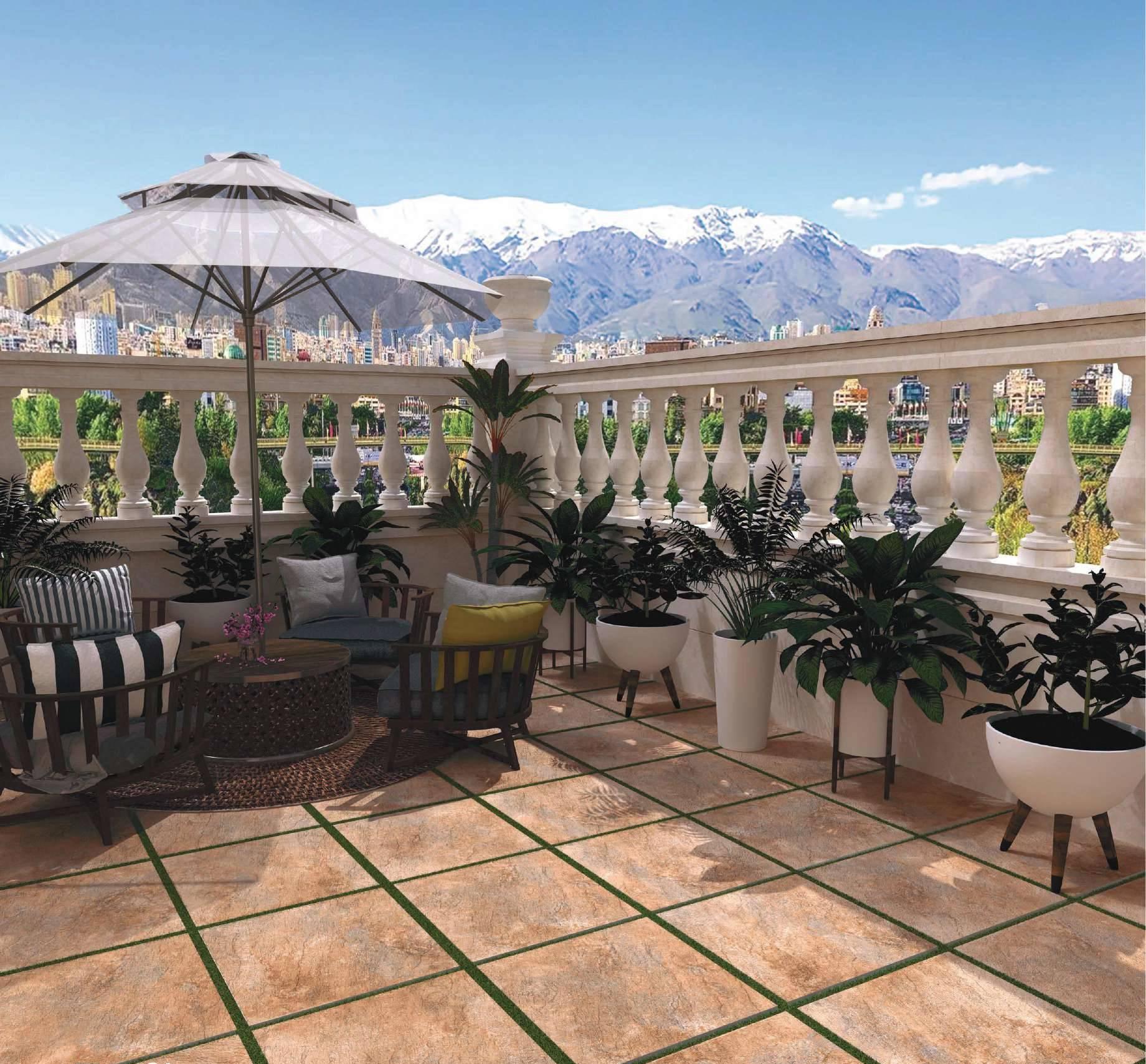 68576 На пол Taftan Red Matt 20mm 60x60 - фото 3