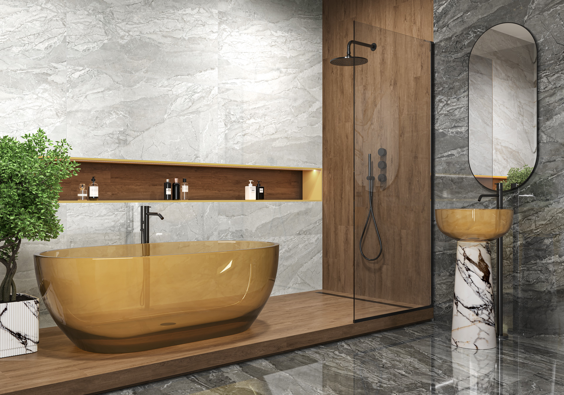 60120INL25P На пол Mineral Graphite полированный 600x1200x7 - фото 14