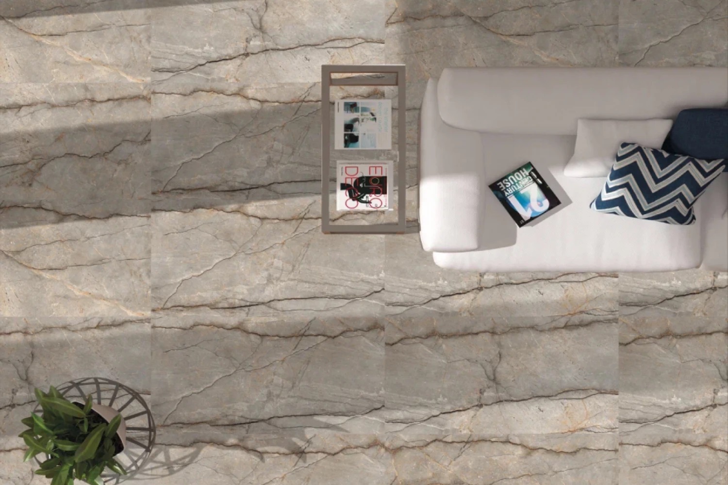 AМ22-12 На пол Crezard Natural бежевый карвинг 120х60 - фото 5