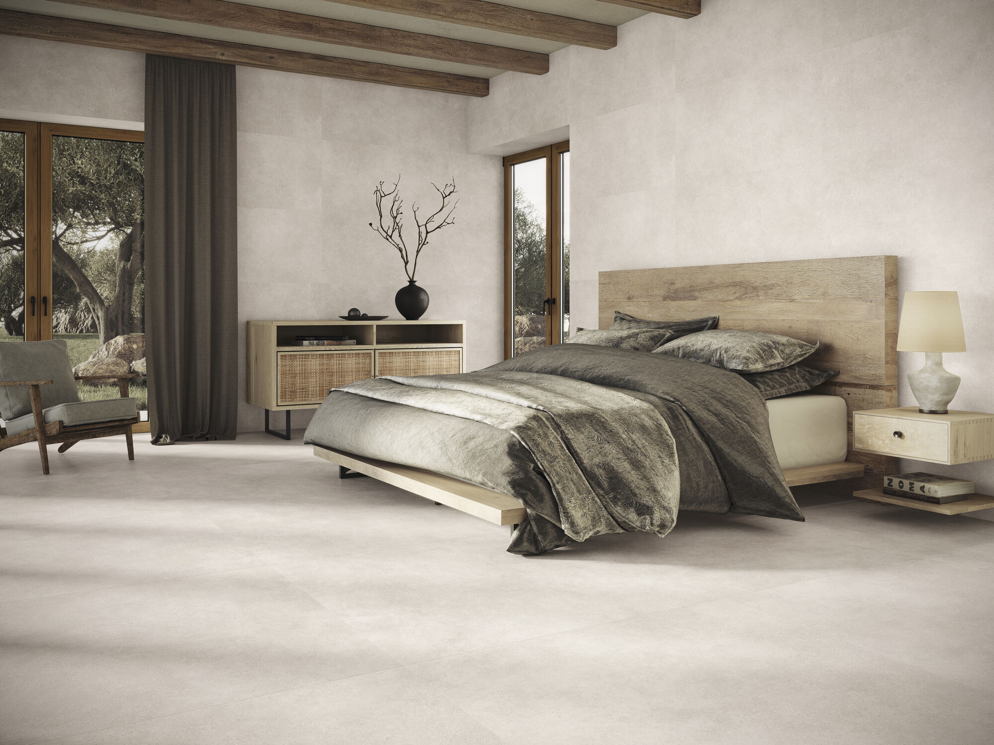 На пол Asphalt Off White Rect 120x60 - фото 27