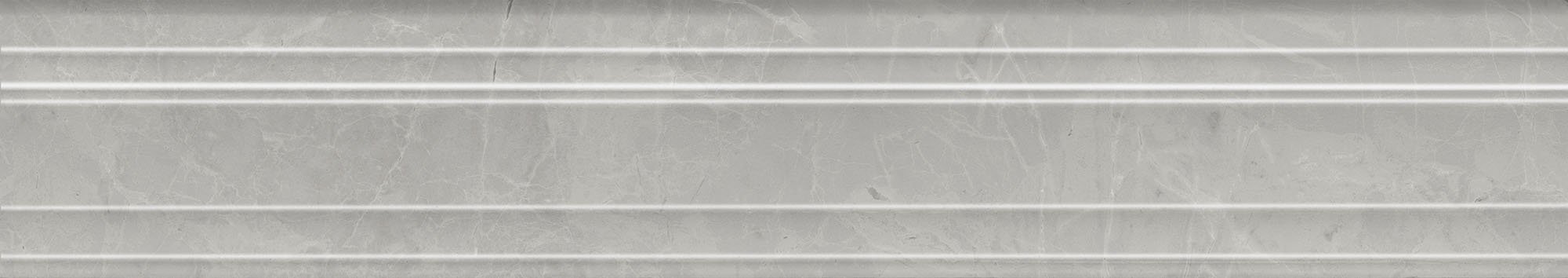 BLF022R Бордюр Риальто Багет серый светлый глянцевый обрезной 40x7.3x2.7 - фото 4