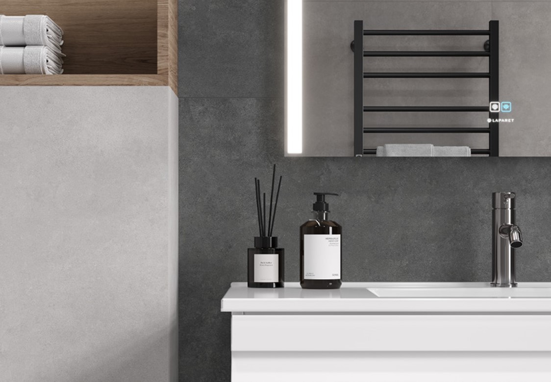 На пол Concrete Courage Graphite Графитовый Матовый 60х60 - фото 11