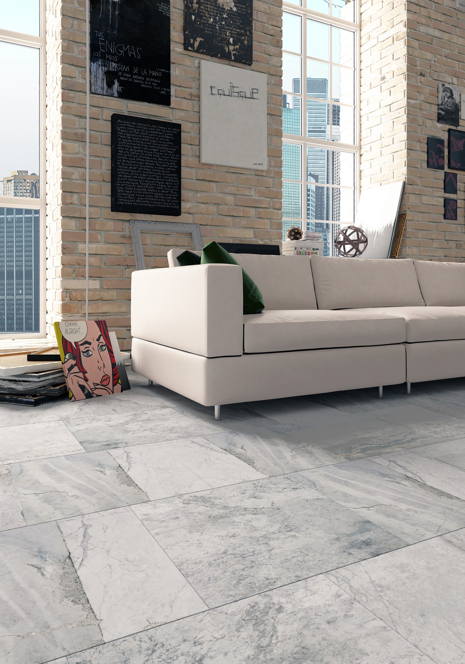 На пол Сава GP серый 500x500 - фото 7