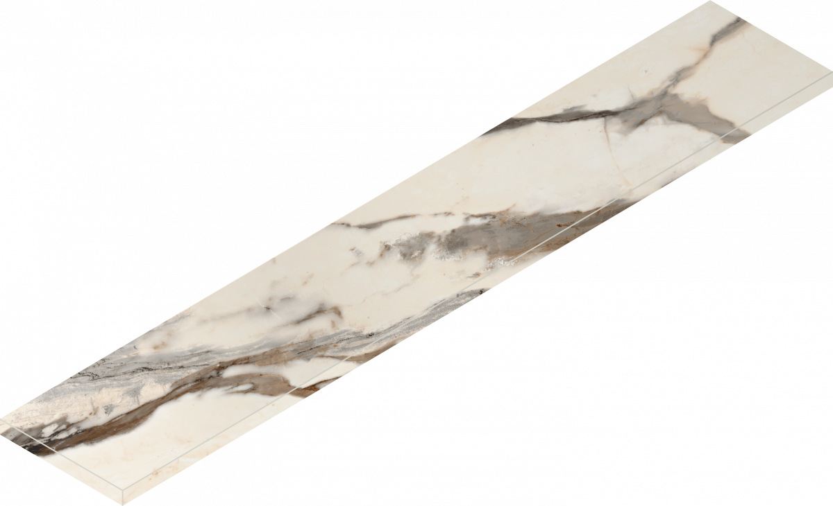 620070002803 Ступень Avantgarde Calacatta Warm Scalino Angolare Sx 33x160