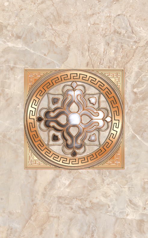 04-01-1-09-03-15-125-0 Декор Гермес Dec. Светло-коричневый