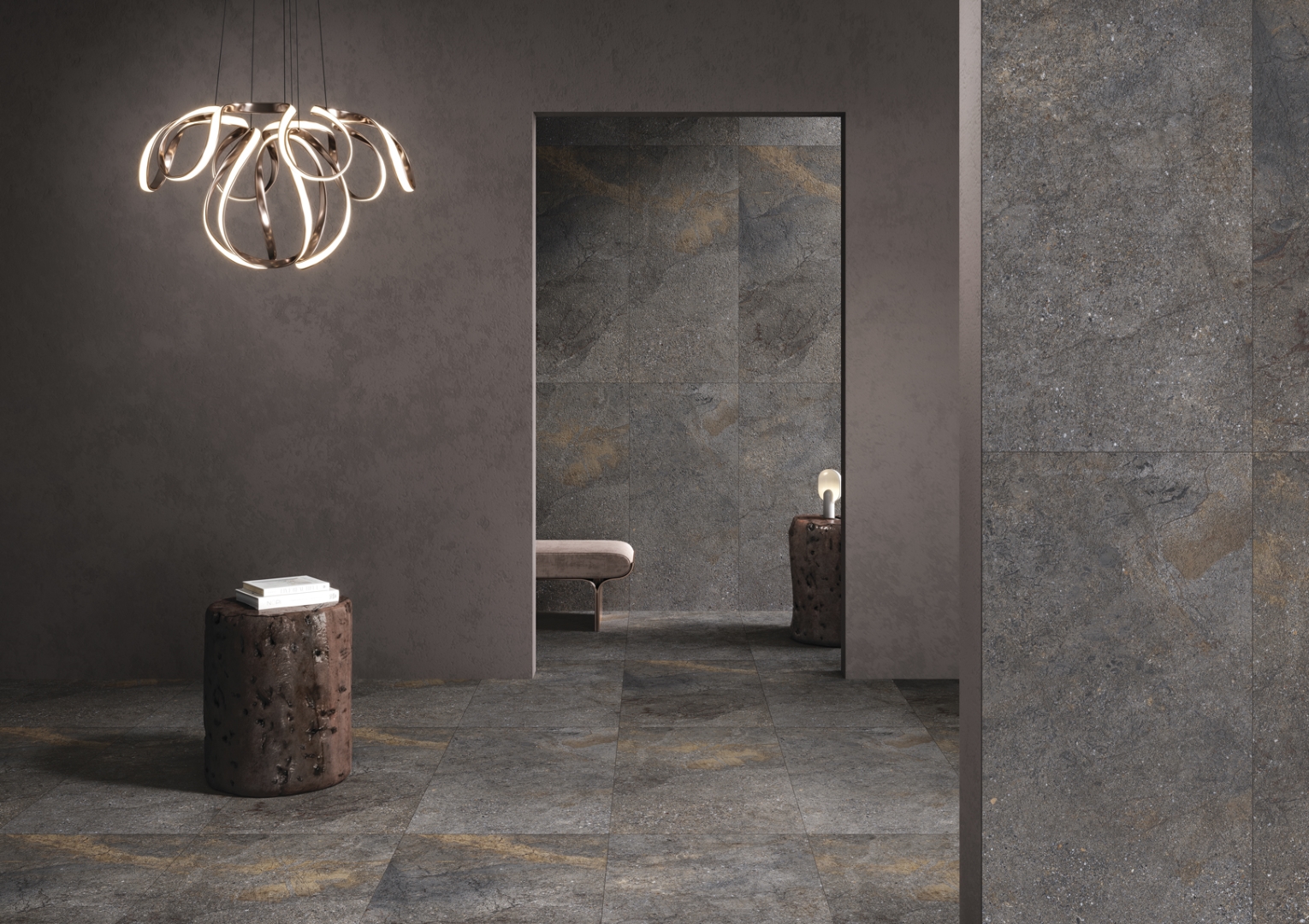 NTTHS99809K На пол Axion Shiny Slate Сахар лаппато 60x120 - фото 17