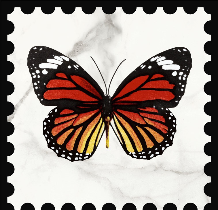 K1222MK0A0 Декор Victorian by Mary Katrantzou White Butterfly Perforated (set 4 pcs) 20х20 - фото 4