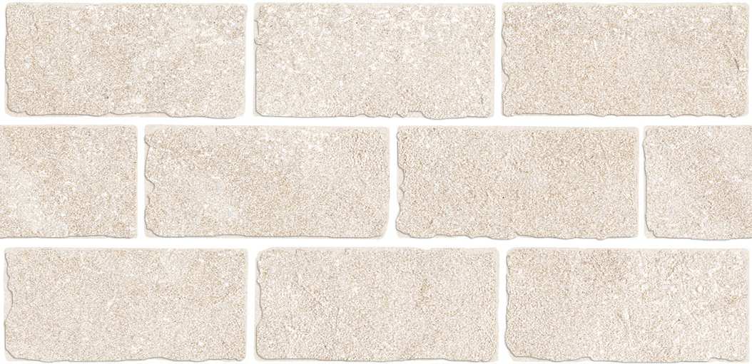 BR022T Бордюр Роверелла Бежевый светлый мозаичный 9мм 34.5x14.7