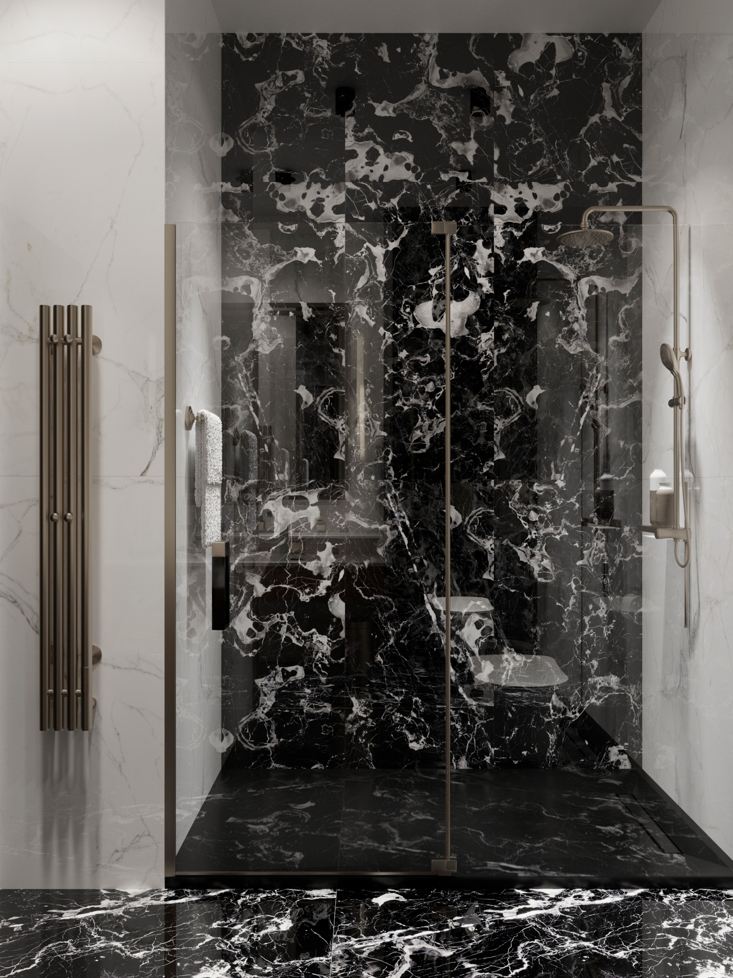 HG2001-A На пол Elegant Nero High Gloss 60x120 - фото 8