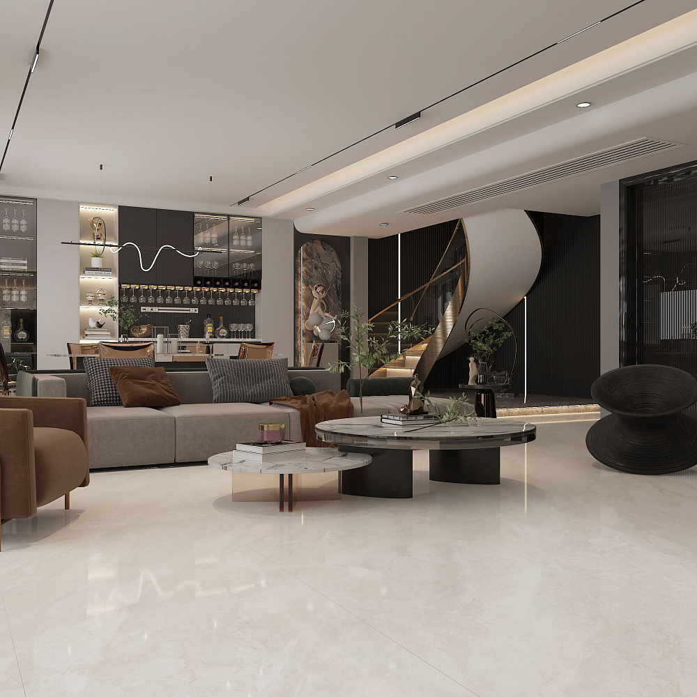 BHW-0018 На пол Precious Stone Polished (Sinking Ink) 600x1200x8 - фото 4