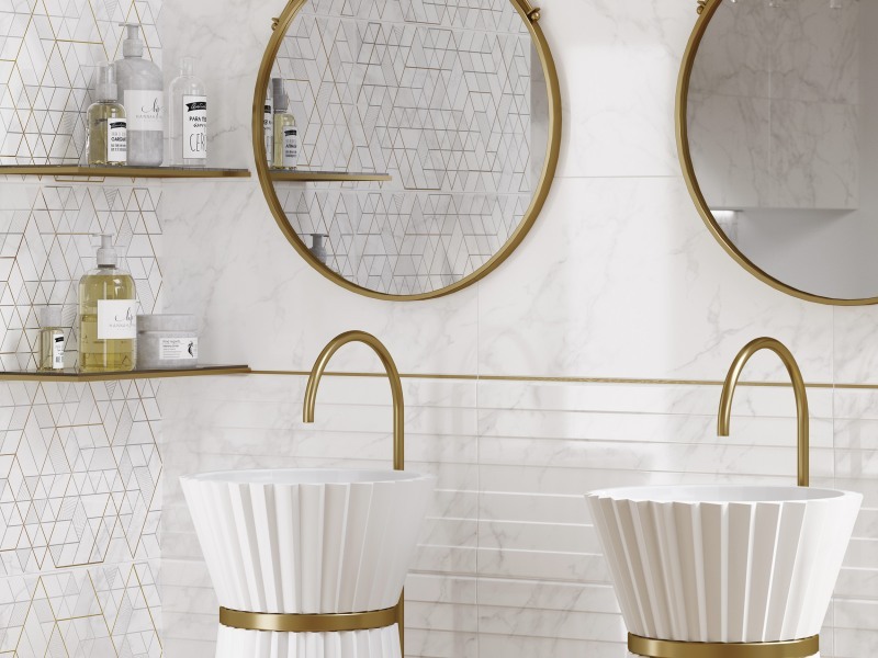 15950 Бордюр Metallic Спец. элемент Серебряный 75х0.5 глянцевый - фото 17