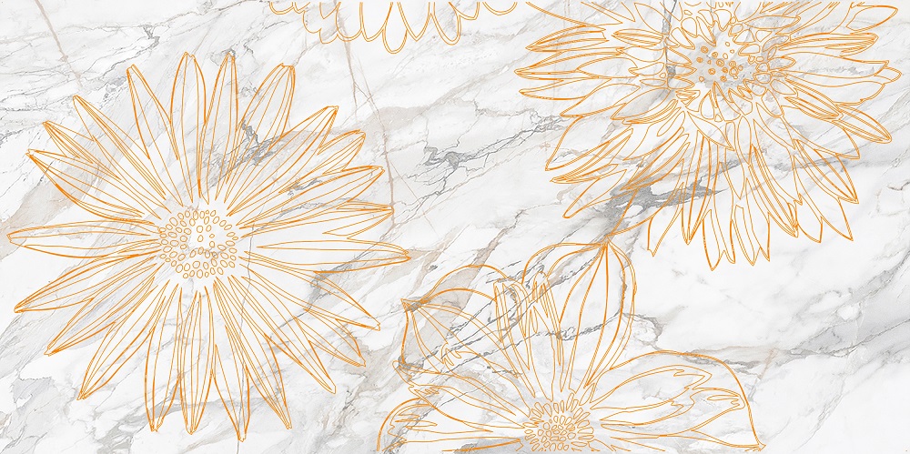 Декор Briere D Flower Белый 1 - фото 3